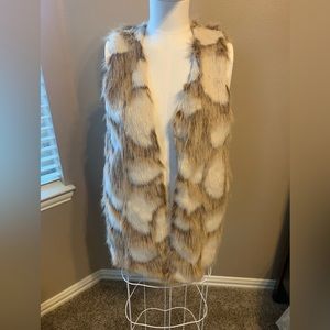 Faux fur vest
